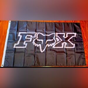 Fox Racing 3x5 ft Flag Banner Motorcross Off Road black New